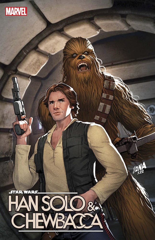 Han Solo & Chewbacca 6 marvel comics september 2022 MARC GUGGENHEIM (W) • DAVID MESSINA (A) • Cover by David Nakayama