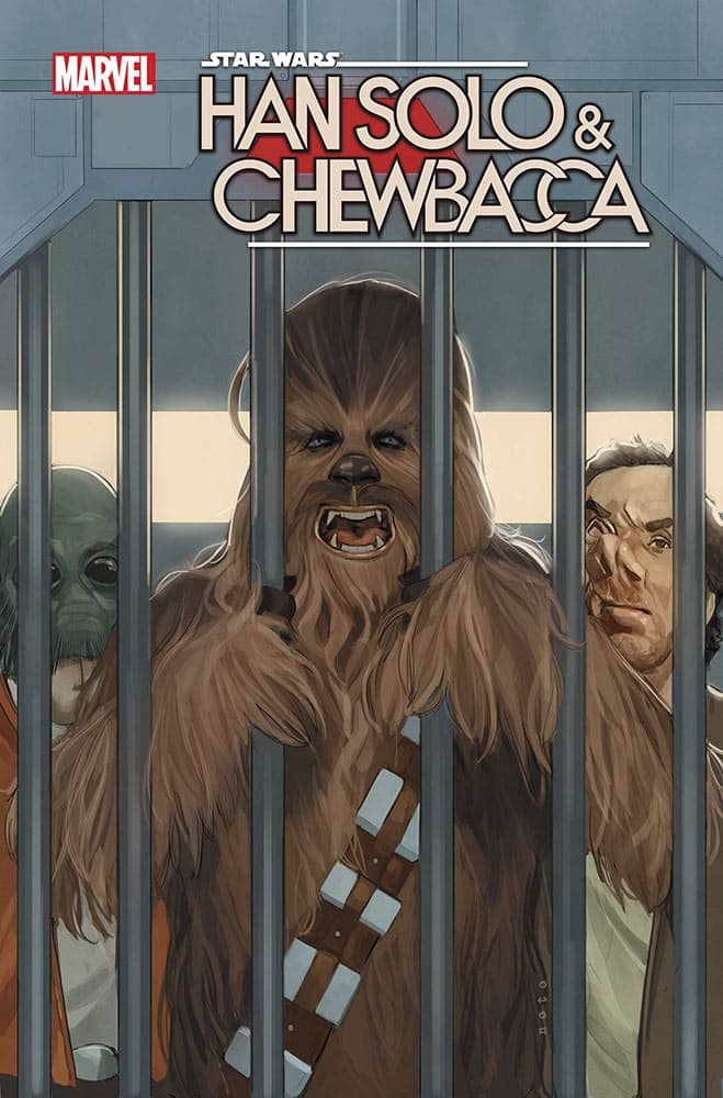 Han Solo & Chewbacca 6 marvel comics september 2022 MARC GUGGENHEIM (W) • DAVID MESSINA (A) • Cover by phil noto